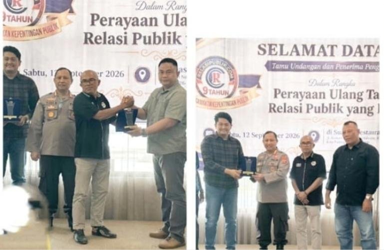 HUT ke-9 relasipublik.com Berlangsung Sukses, Sejumlah Tokoh Terima Reward