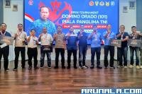 Budi Kartono dan Al Hidayah Juarai Turnamen Domino Piala Panglima TNI di Padang