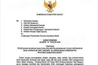 Perkuat Disiplin dan Etika ASN, Gubernur Terbitkan Surat Edaran Penegakan Etika Kedinasan