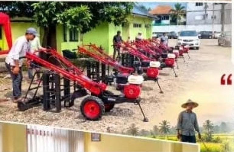 Sejumlah alat dan mesin pertanian (alsintan) yang diserahkan Anggota DPRD Sumbar, Muzli M. Nur, kepada sejumlah kelompok tani di Kabupaten Pasaman, Selasa (13/10/2026). IST
