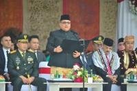 Momen Hari Jadi Sumbar ke-81, Ketua DPRD Muhidi Pimpin Pembacaan Ikrar
