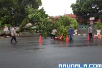 Kota Padang Dilanda Hujan dan Angin Kencang