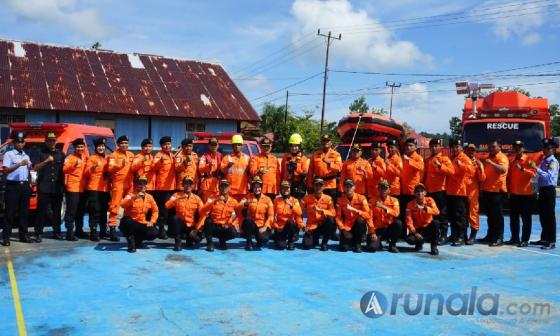 Personel Basarnas Mentawai yang akan bertugas amankan jalannya Nataru di kabupaten itu. (Dok : Istimewa)