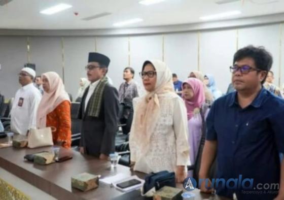 Pada undangan yang ikut hadir dalam  rapat paripurna dengan agenda Pendapat Akhir Fraksi-fraksi terhadap P-KUA dan P-PPAS tahun Anggaran 2026, Sabtu (27/6/2026). IST